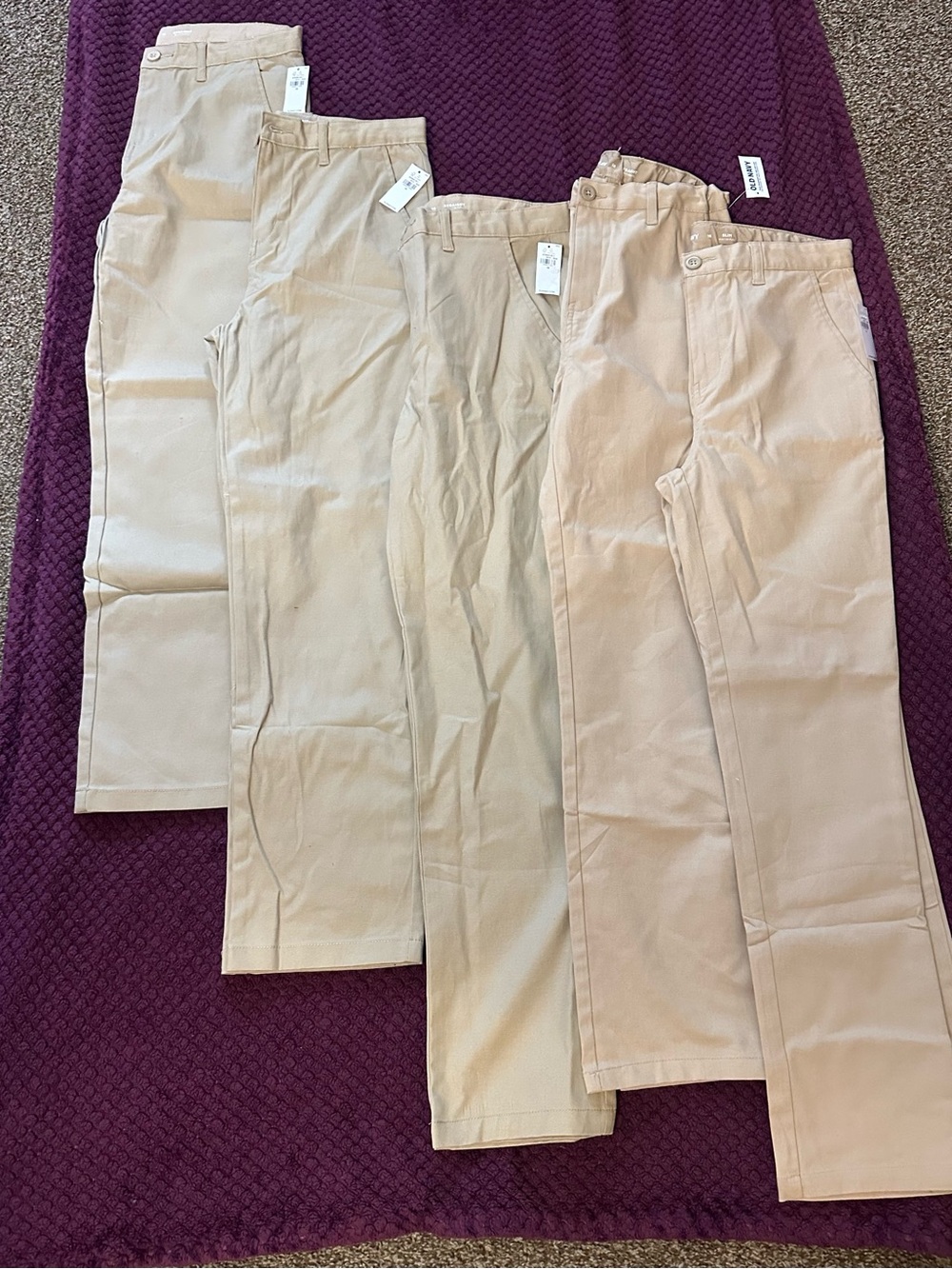 Kids Classic Straight Fit and Slim Chino Pants - Beige